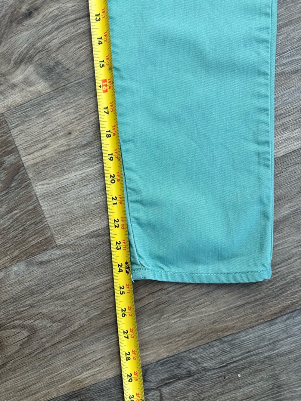 Levi’s Mint Green Cargo Pants Trendy Cotton Everyday Playwear Unisex Size 12R - Picture 13 of 13